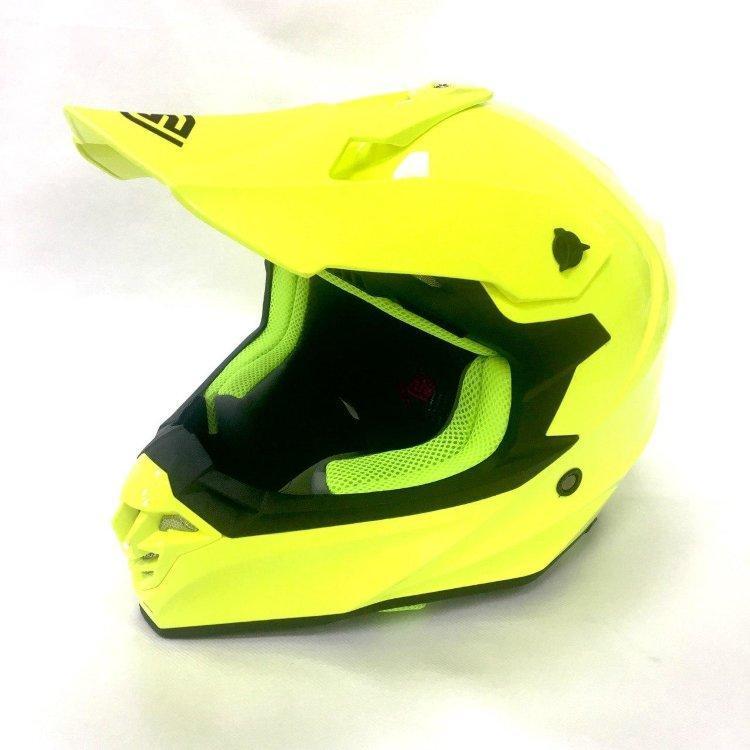 Мотошлем кроссовый Faseed FS-607 SOLID (Fluo Yellow)