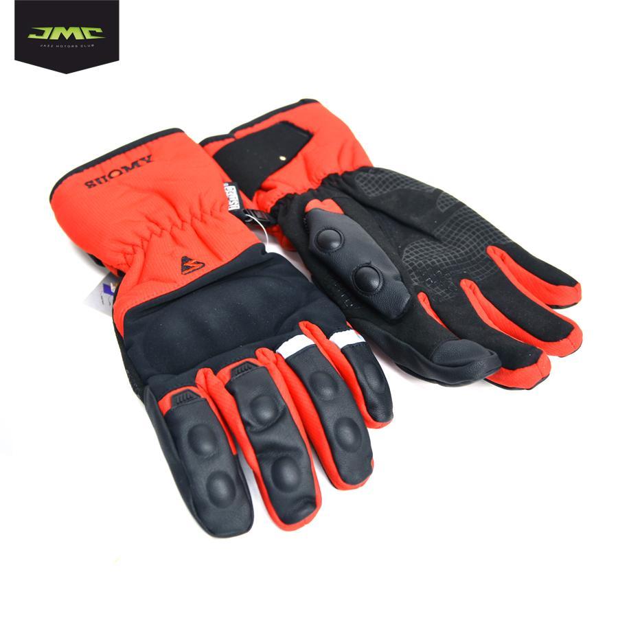 Перчатки мото зимние SUOMY Red